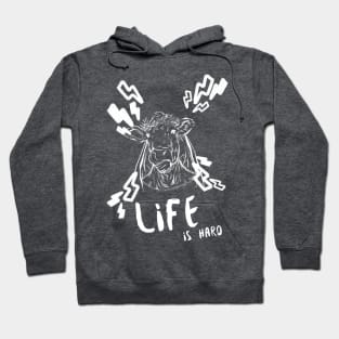 Life is Hard Cow Face Hoodie